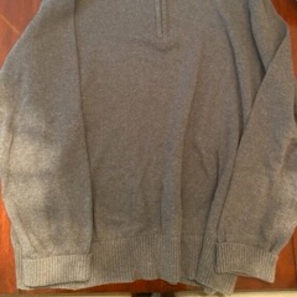 Men's MERONA Half Zip Sweater Grey Size Large - Picture 2 of 2